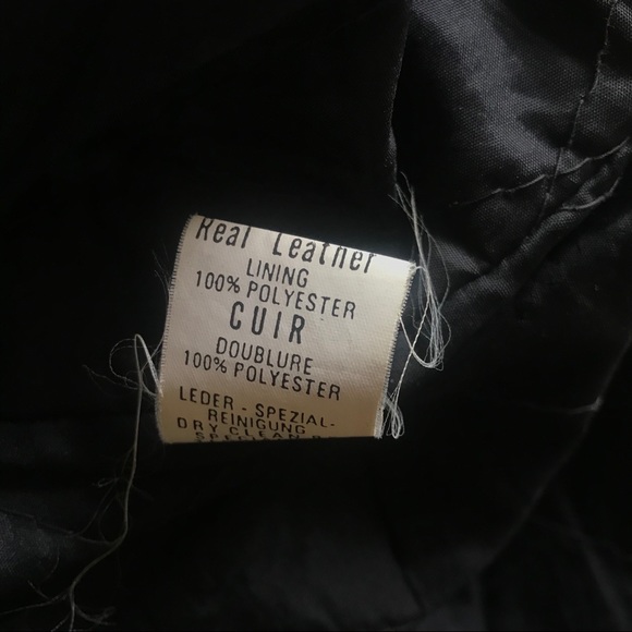 Oversized Leather Moto Jacket - Picture 6 of 6